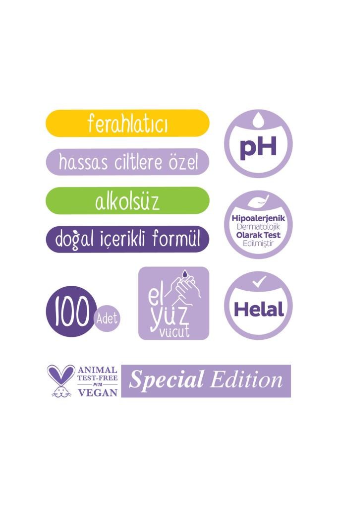 Sleepy Herbal Kişisel Bakım Havlusu 100 Yaprak