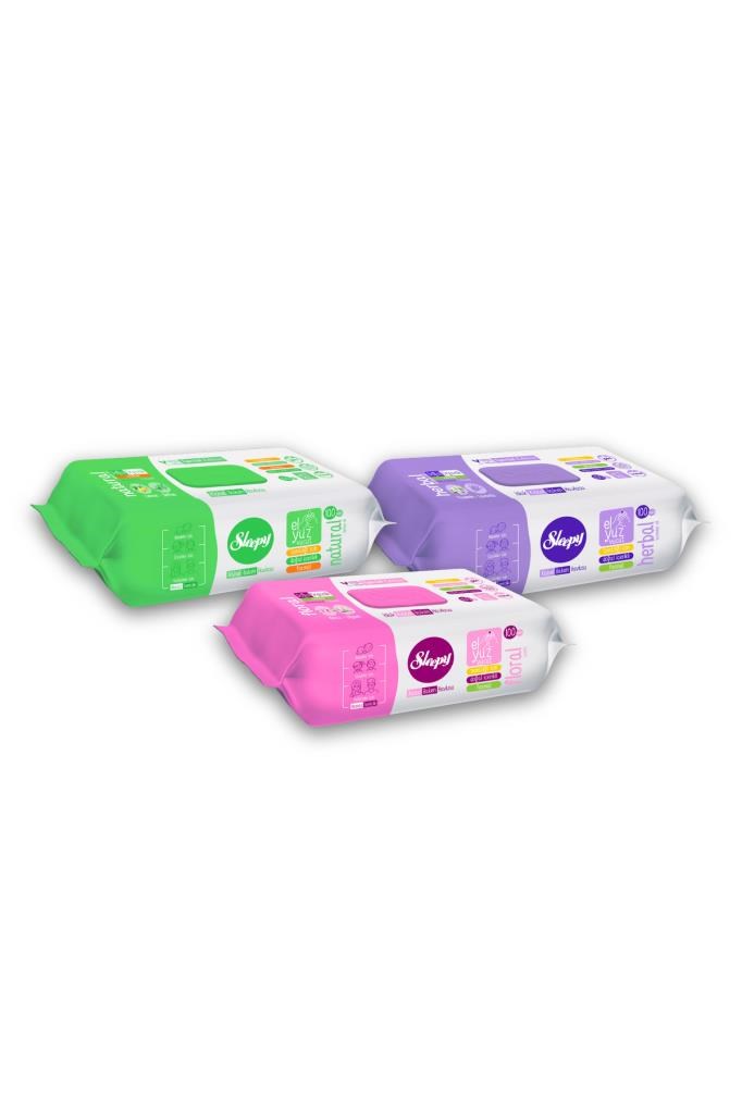 Sleepy Kişisel Bakım Havlusu Karma Paket 3x100 (300 Yaprak)