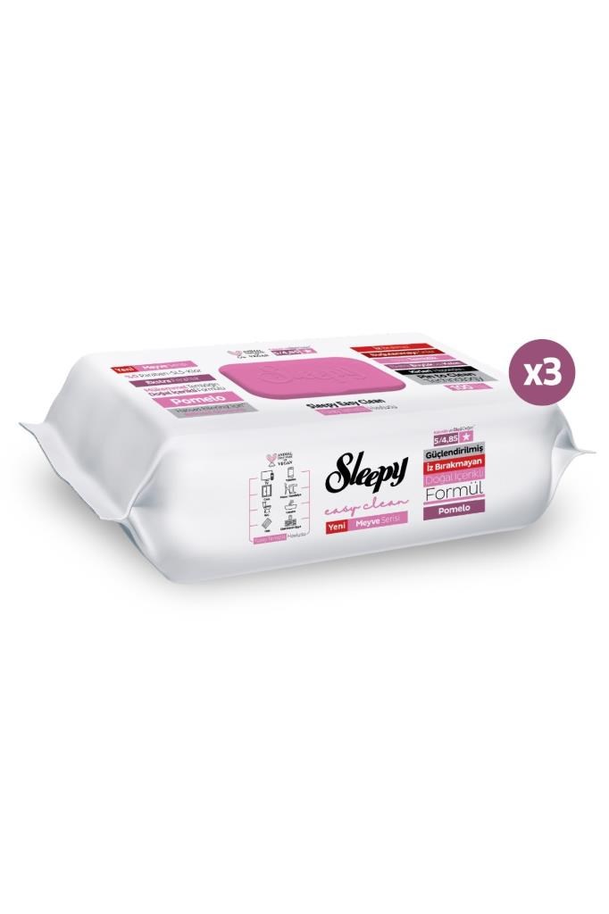 Sleepy Meyve Serisi Yüzey Temizlik Havlusu Mendili Pomelo 3x100 (300 Yaprak)