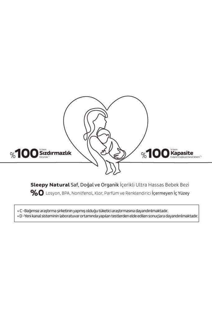Sleepy Natural Double Soft Ultra Paket Bebek Bezi 5 Numara Junior 156 Adet