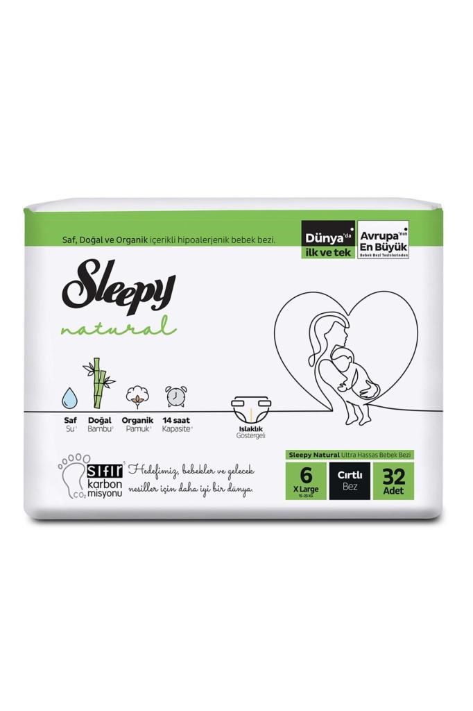 Sleepy Natural Jumbo 6 No Xl 15-25 Kg 32'li
