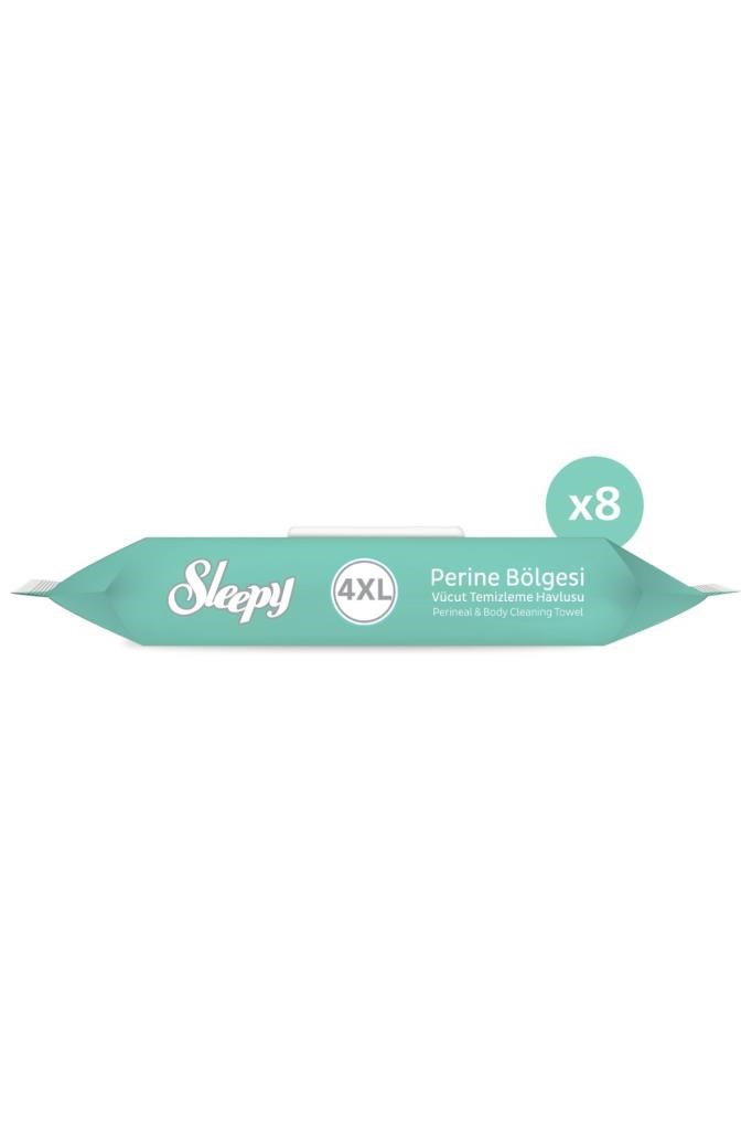 Sleepy Perine Bölgesi Vücut Temizleme Havlusu 8x50 (400 Yaprak)