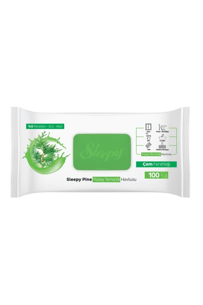 Sleepy Pine Yüzey Temizlik Havlusu&Mendili Çam Ferahlığı 100 Yaprak