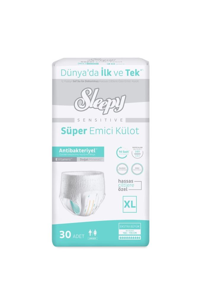 Sleepy Sensitive Antibakteriyel Emici Külot Xlarge 30 Adet