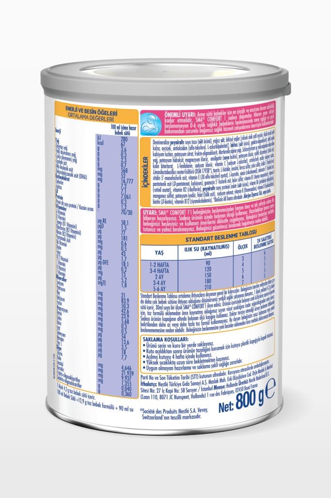 SMA Comfort 2 6-12 Ay Devam Sütü 800 g