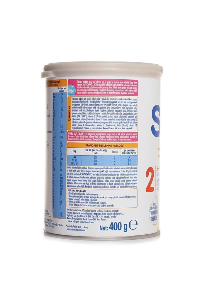 SMA Comfort 2 Bebek Devam Sütü 400 Gr