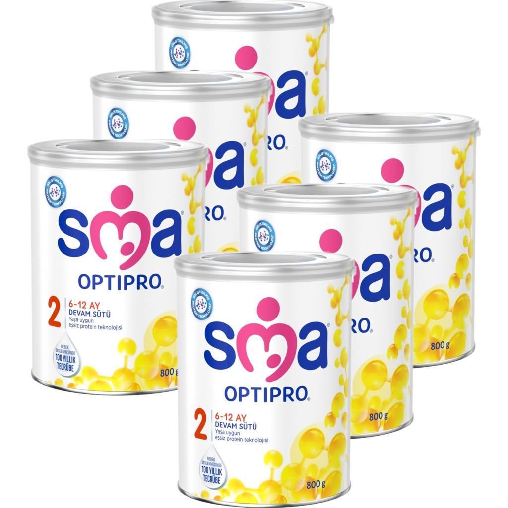 SMA Optipro 2 No Devam Sütü 800 gr X 6 Adet