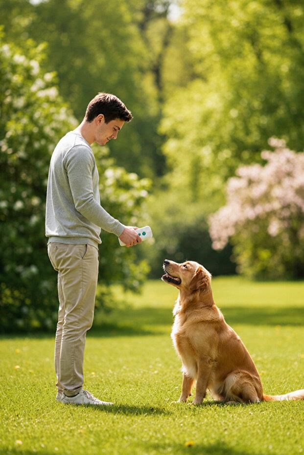Tiny Kiwipets KPE-10906 3ü 1 Arada Köpek Kovucu Hayvan Eğitim Cihazı | Ultrasonik Eğitim & Havlama Kontrolü & LED Işıklı