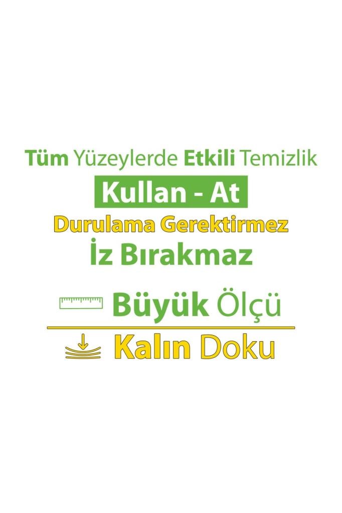 Turco Doğadan Pratik Temizlik Turco Doğadan Pratik Yüzey Temizlik Havlusu Limon 100 Yaprak