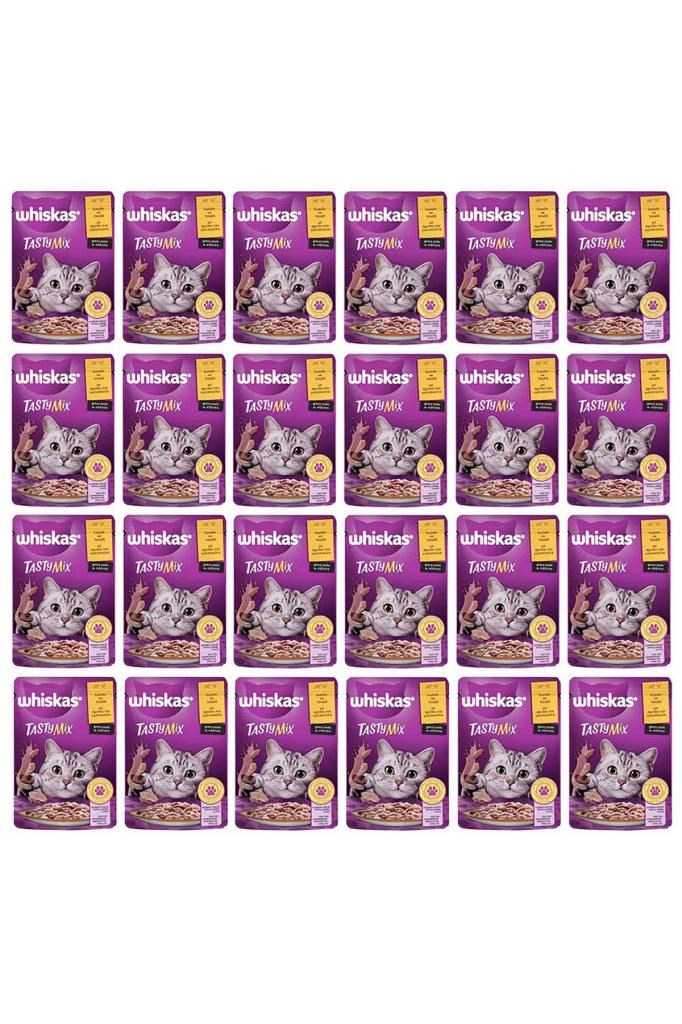 Whiskas Tasty Mix Kuzu&hindi Kedi Maması 85 gr 24x
