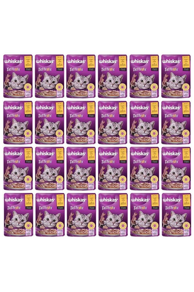 Whiskas Tasty Mix Kuzu&hindi Kedi Maması 85 gr 24x