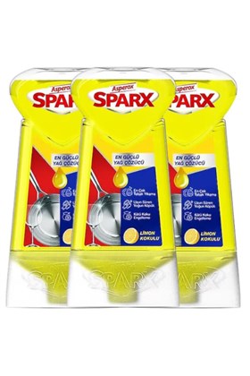 ASPEROX Sparx Diamond Plus 650 ml Limon Sıvı Bulaşık Deterjanı (3adet)