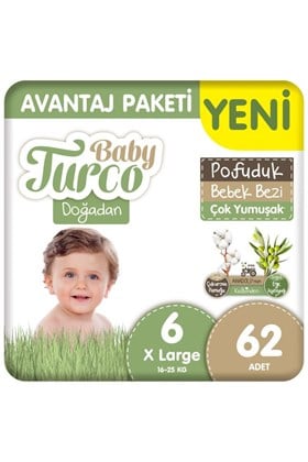 Baby Turco Doğ.Avantaj Bebek Bez No:6 62 Li 1475