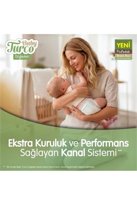 Baby Turco Doğadan Avantaj Paketi Pofuduk Külot Bez 4 Numara Maxi 100 Adet