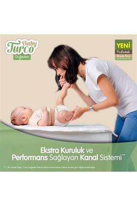 Baby Turco Doğadan Avantaj Paketi Pofuduk Bebek Bezi 4 Numara Maxi 100 Adet