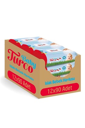 Baby Turco Islak Havlu 12x90 (1080 YAPRAK)