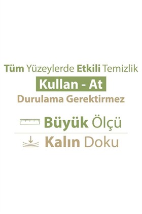 Baby Turco Turco Doğadan Pratik Yüzey Temizlik Havlusu 100 yaprak