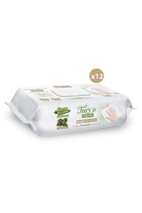 Baby Turco Turco Doğadan Pratik Yüzey Temizlik Havlusu 100 Yaprak Yeşil Sabun/Yeşil Çam (12 Li Set) 1200 Yaprak