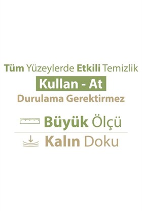 Baby Turco Turco Doğadan Pratik Yüzey Temizlik Havlusu 100 Yaprak Yeşil Sabun/Yeşil Çam (6 Lı Set) 600 Yaprak