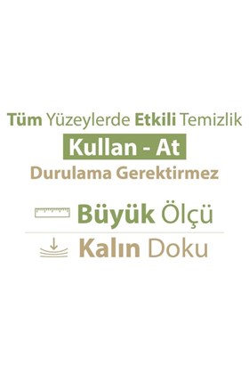 Baby Turco Turco Doğadan Pratik Yüzey Temizlik Havlusu 100 Yaprak Yeşil Sabun/Yeşil Çam (6 Lı Set) 600 Yaprak