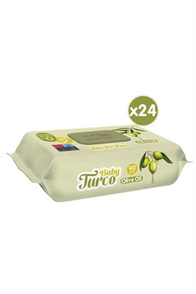 Baby Turco Zeytinyağlı Islak Bebek Havlusu 24x90 Adet