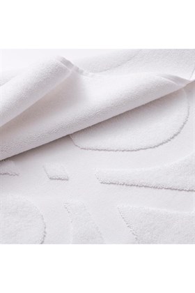 Benetton %100 Pamuk Beyaz 50x80 cm Banyo Paspas Havlu