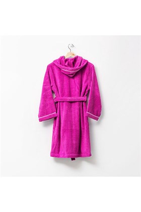 Benetton Çocuk Bornoz Pembe Şapkalı Pamuk