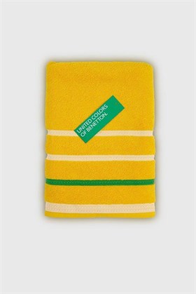 Benetton Home Banyo Havlu El Yüz Vücut Sarı %100 Pamuk 3 Lü Set 70x140 cm 50x90 cm 30x50 cm