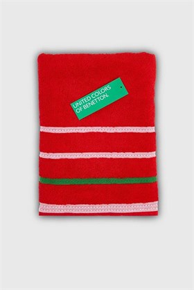 Benetton Home Banyo Havlu El Yüz Vücut Kırmızı %100 Pamuk 3 Lü Set 70x140 cm 50x90 cm 30x50 cm