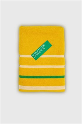 Benetton Home Banyo Havlu El Yüz Vücut Sarı %100 Pamuk 3 Lü Set 70x140 cm 50x90 cm 30x50 cm