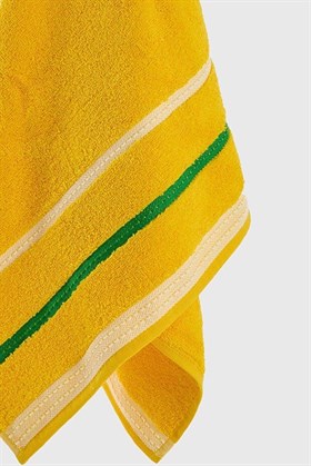 Benetton Home Banyo Havlu El Yüz Vücut Sarı %100 Pamuk 3 Lü Set 70x140 cm 50x90 cm 30x50 cm