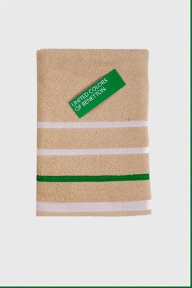 Benetton Home Banyo Havlu El Yüz Vücut Bej %100 Pamuk 3 Lü Set 70x140 cm 50x90 cm 30x50 cm