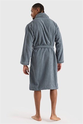 Benetton Home Bornoz Erkek Kadın Unisex Koyu Gri %100 pamuk