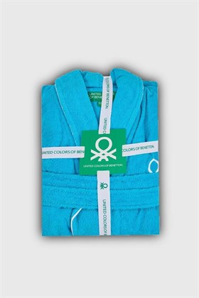 Benetton Home Bornoz Unisex Turkuaz S/M
