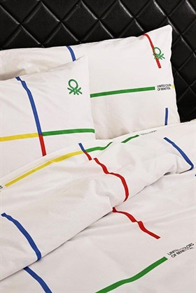 Benetton Home Karışık Renk Çift Kişilik Ranforce Nevresim Seti