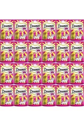 Dreamies Mix Kedi Ödül Maması Peynirli-sığır Etli 60 gr X 24 Adet