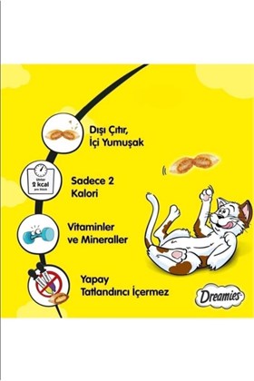 Dreamies Mix Somonlu Ve Peynirli Kedi Ödül Bisküvisi 60 G 3 Adet