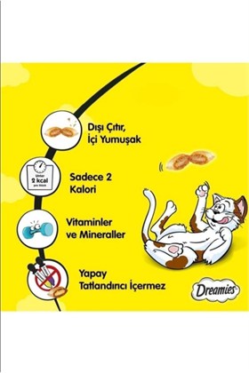 Dreamies Mix Somonlu Ve Peynirli Kedi Ödül Bisküvisi 60 G 3 Adet