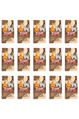 Enjoy Yetişkin Kediler için Tavuklu Tam ve Dengeli Kedi Maması 1 kg X 15