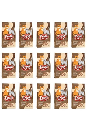 Enjoy Yetişkin Kediler için Tavuklu Tam ve Dengeli Kedi Maması 1 kg X 15