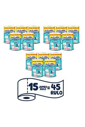 Familia Plus Jumbo Kağıt Havlu 15li Dev Rulo (1=3 , 45 RULO)