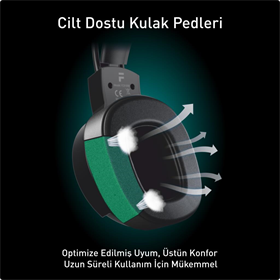 Fashcolle 7.1 Virtual Surround Rgb Profesyonel Oyuncu Kulaklığı (FC8100B)