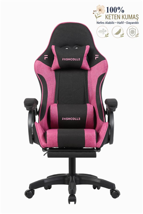 Fashcolle Dynamic Air Kumaş Pink Masajlı Oyuncu Koltuğu
