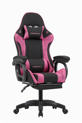 Fashcolle Dynamic Air Kumaş Pink Masajlı Oyuncu Koltuğu