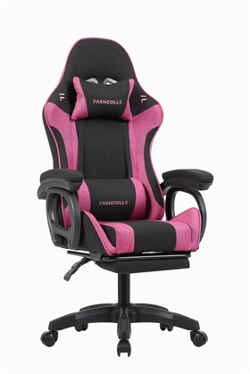 Fashcolle Dynamic Air Kumaş Pink Masajlı Oyuncu Koltuğu
