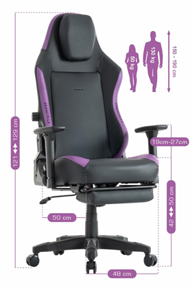 Fashcolle Globe Pro Purble Oyuncu Koltuğu