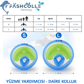 Fashcolle Large Beden Şişme Deniz Kolluğu 4-14 Yaş