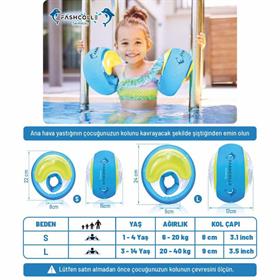 Fashcolle Large Beden Şişme Deniz Kolluğu 4-14 Yaş x 2 Adet