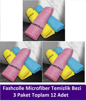 Fashcolle Mikrofiber Temizlik Bezi 3 Al 2 Öde