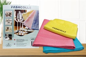 Fashcolle Mikrofiber Temizlik Bezi 3lü x 4 Paket Toplam 12 Adet